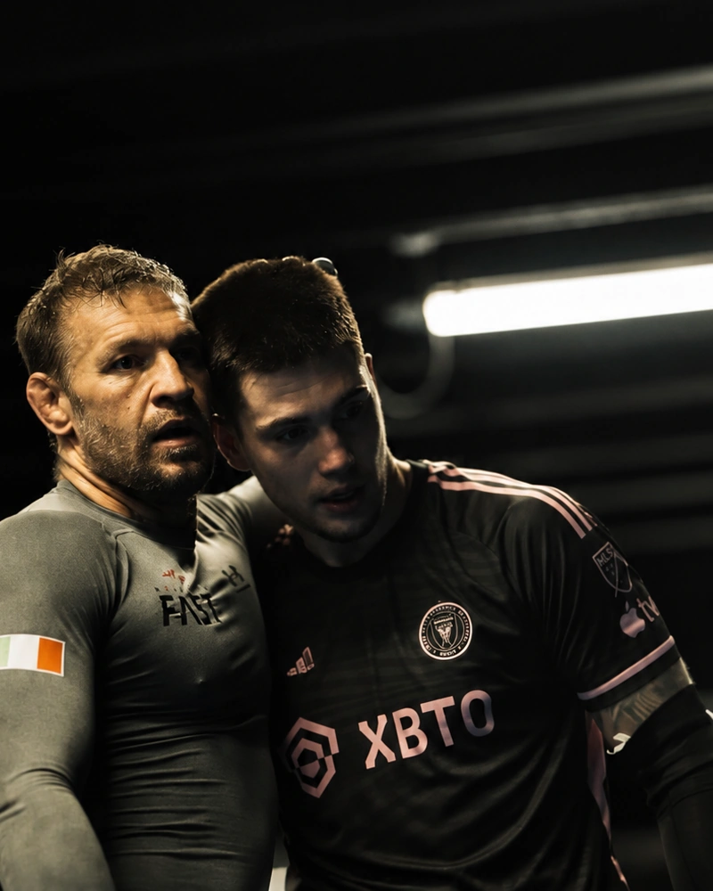 Emanuel Bakaj insieme a Conor McGregor